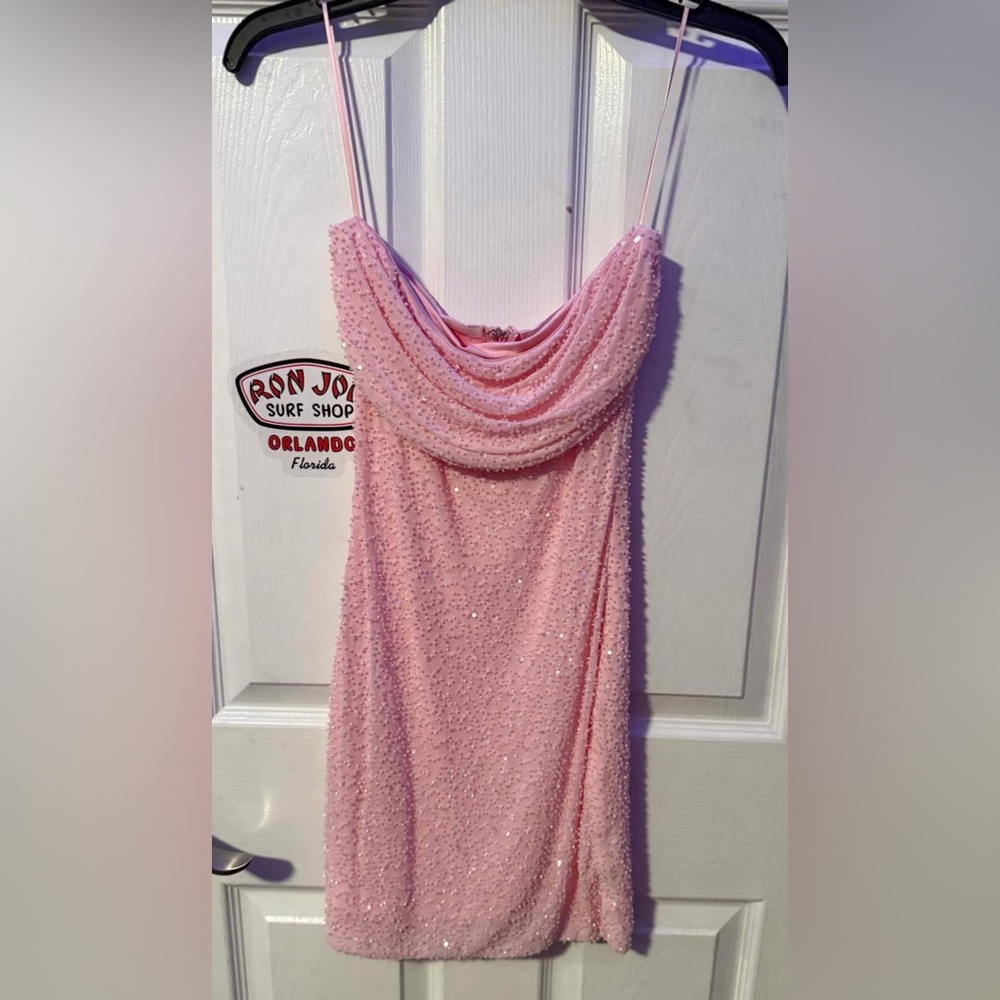 Windsor Pink Sequin Mini Dress
